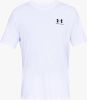 Under Armour Herenshirt Sportstyle Left Chest met korte mouwen Wit/Zwart online kopen