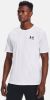 Under Armour Herenshirt Sportstyle Left Chest met korte mouwen Wit/Zwart online kopen