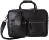 Cowboysbag 15, 6 inch leren handtas The College Bag zwart online kopen