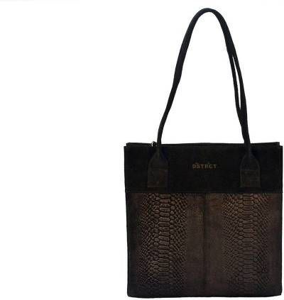 DSTRCT Portland Road Leren Dames Small Shopper Black Tassenshoponline