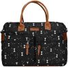Kidzroom Black & White Diaperbag black / bows Luiertas online kopen