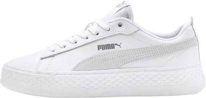 Puma Smash Platform Sneaker Dames Wit - Tassenshoponline.nl
