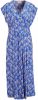 Scotch & Soda jurk met all over print en plooien blauw/lichtgeel online kopen