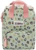 Zebra Trends Girls Rugzak S Vierkant leo mint & gold Kindertas online kopen