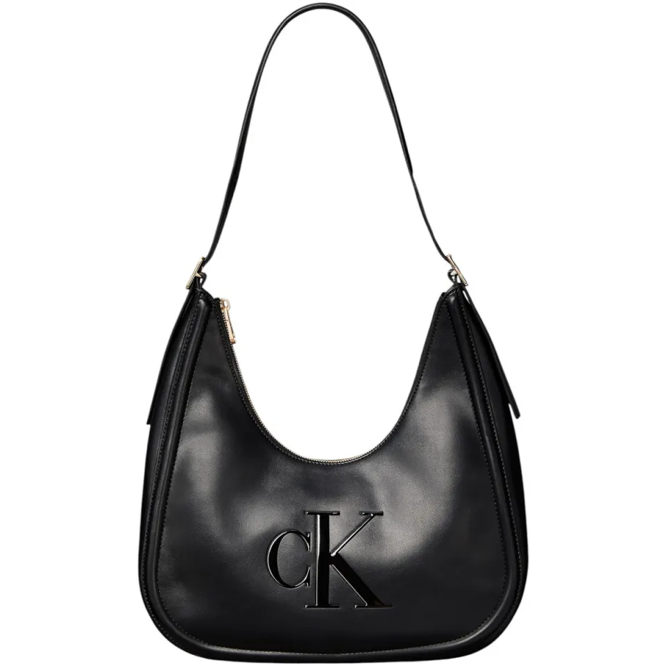 Calvin Klein Jeans Bold CK Crescent handtas zwart