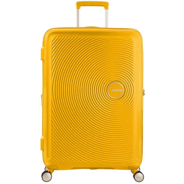 American Tourister Soundbox spinner koffer geel