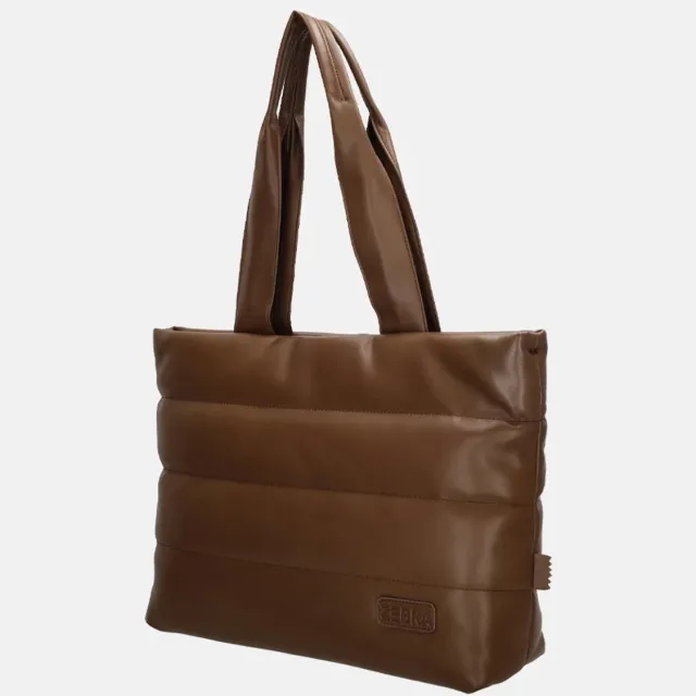 Zebra Trends Zebra Evie Hand & Schoudertas Shopper 15,6 inch Laptop Vak - Tote Bag - Dames Tas - Bruin