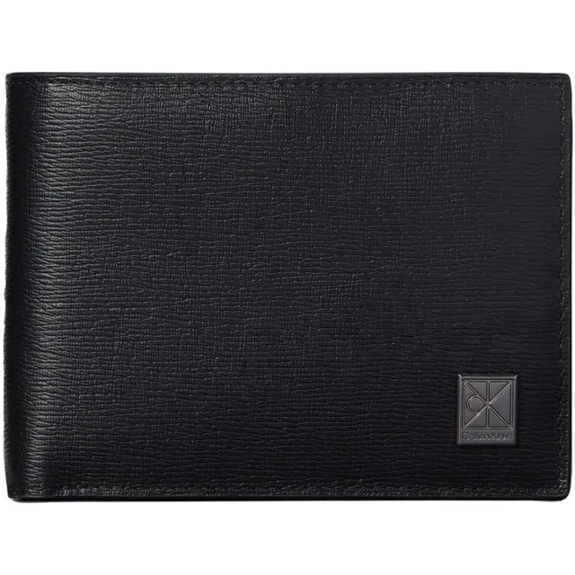 Calvin Klein Emblem portemonnee zwart