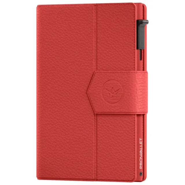Prowallet Portemonnee Prowallet Pasjeshouder Plus Pebble Rood