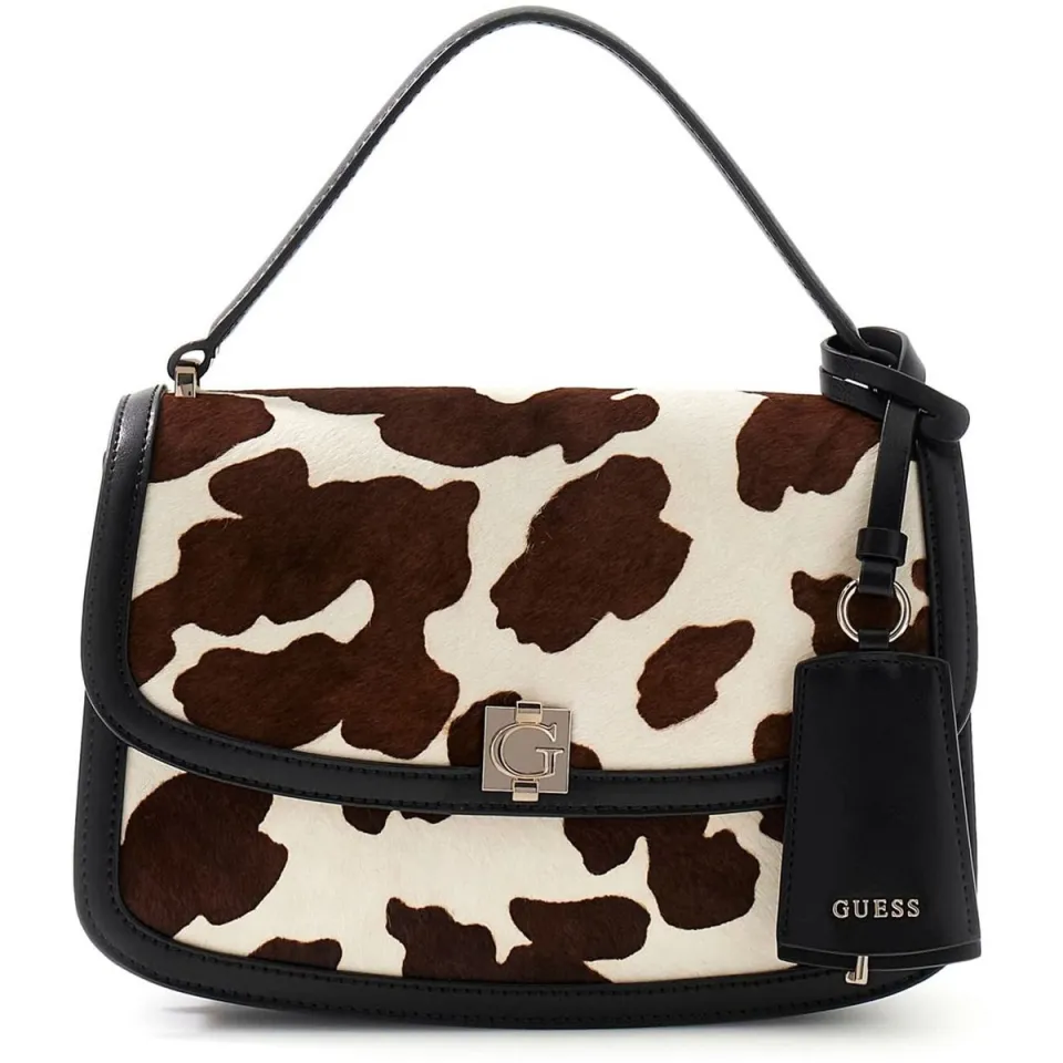 Guess Audrey crossbody tas bruin wit