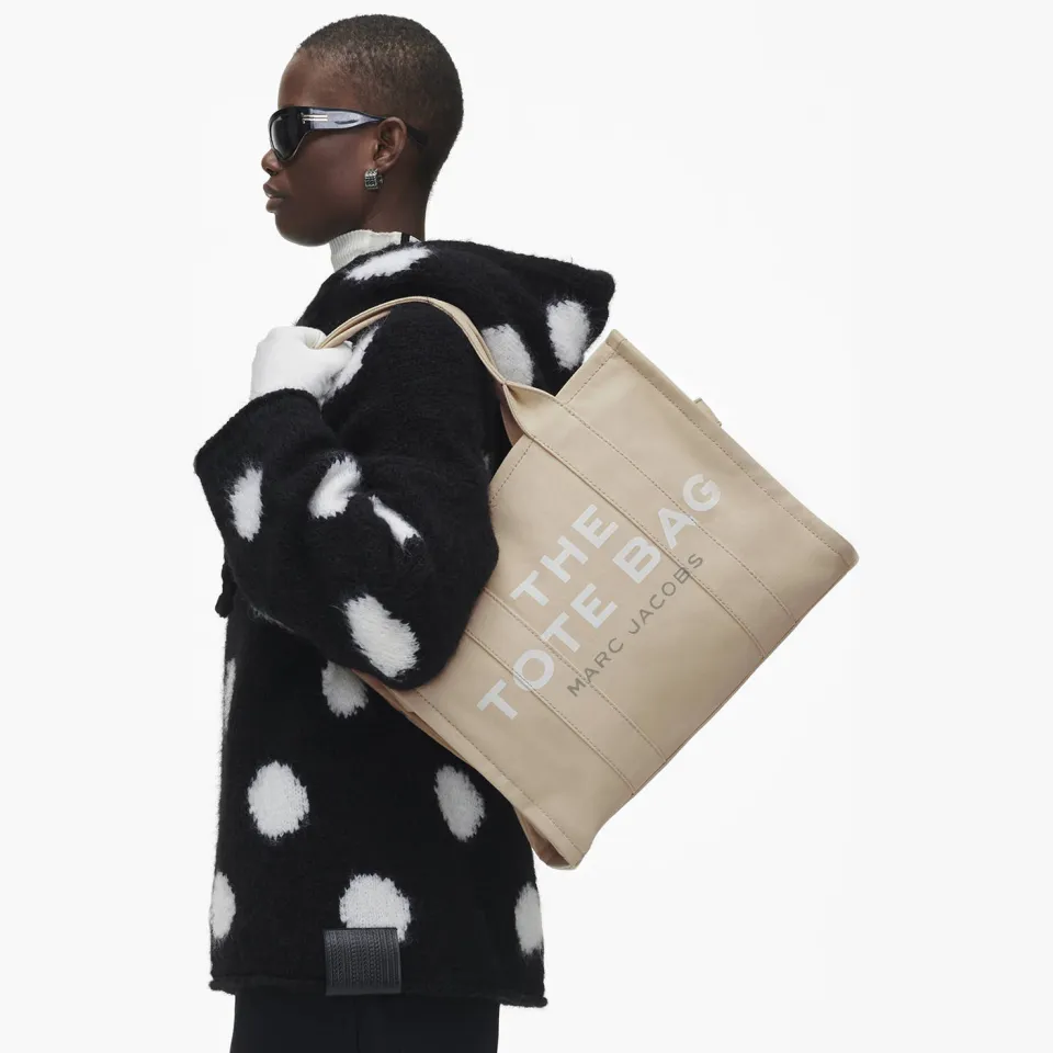 Marc Jacobs The Large Tote Bag shopper beige, foto 5