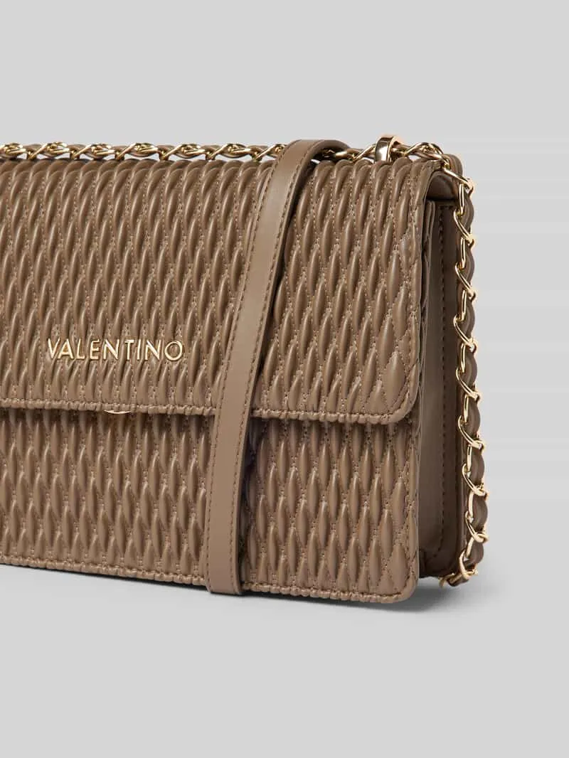 Valentino Crosbodytas met labelapplicatie, model 'FREQUENCY' taupe, foto 2