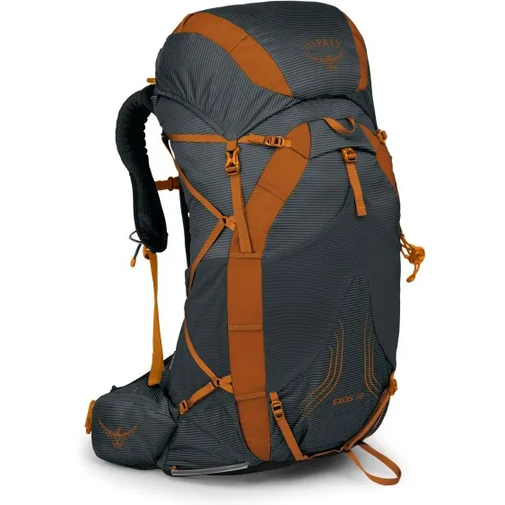 Osprey Exos 38 - Wandelrugzak, zwart