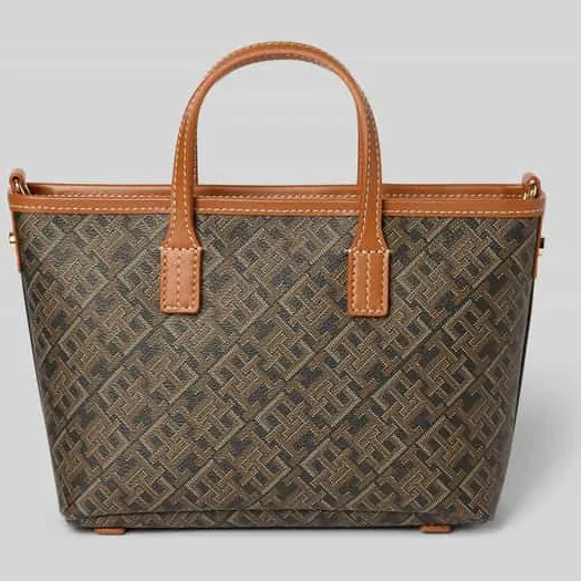 Tommy Hilfiger Monoplay mini tote handtas bruin, foto 3