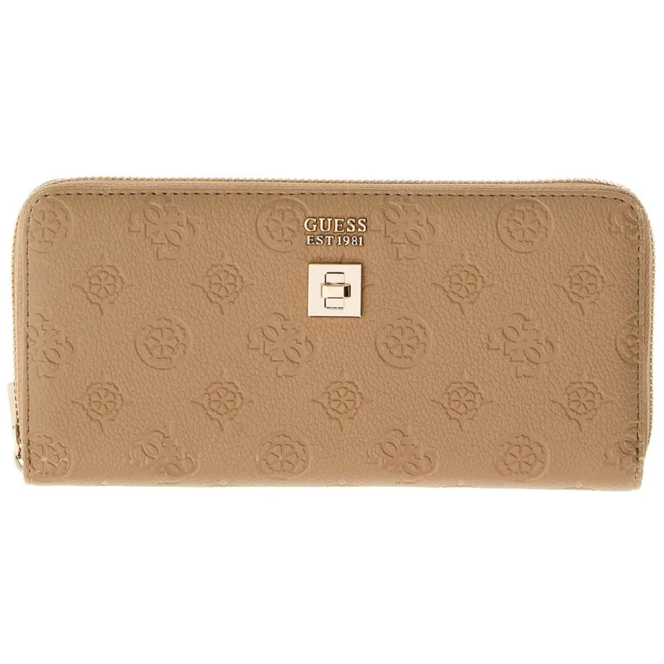 Guess Ella Logo SLG zip-around portemonnee taupe, foto 2