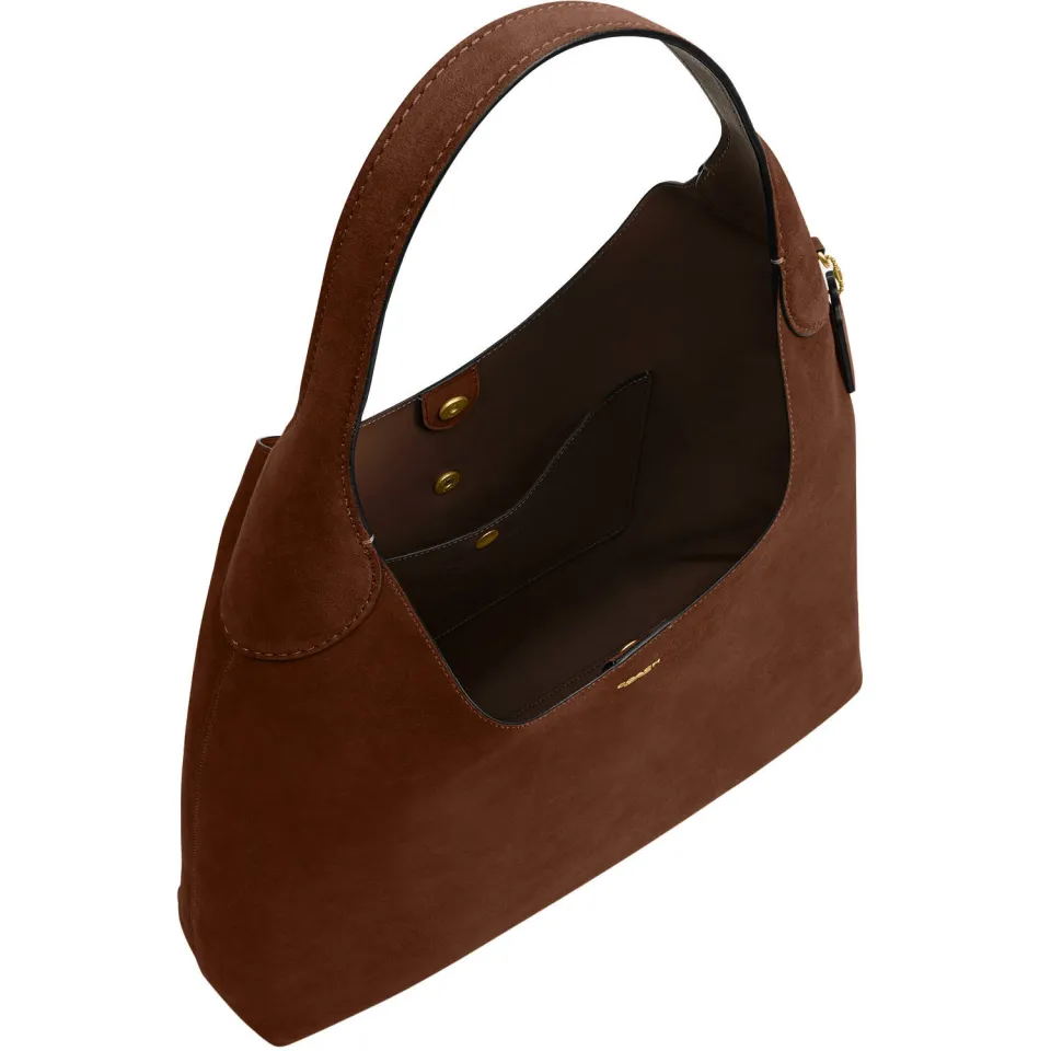 Coach suède schoudertas Brooklyn 39 bruin, foto 3
