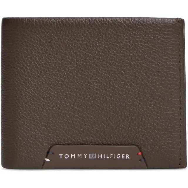 Tommy Hilfiger Th Corp mini portemonnee bruin