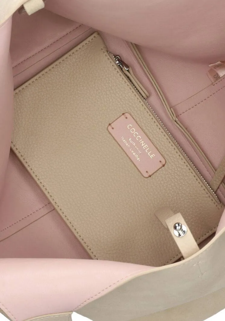 Coccinelle C-Easy schoudertas beige, foto 5