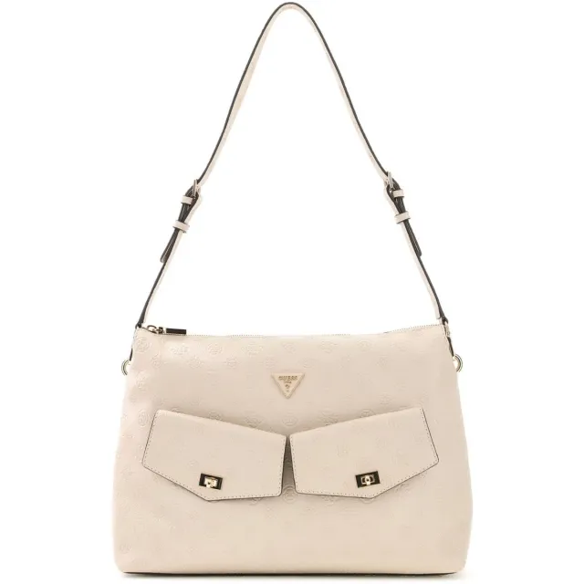 Guess Handtas Guess Blake Hobo Beige