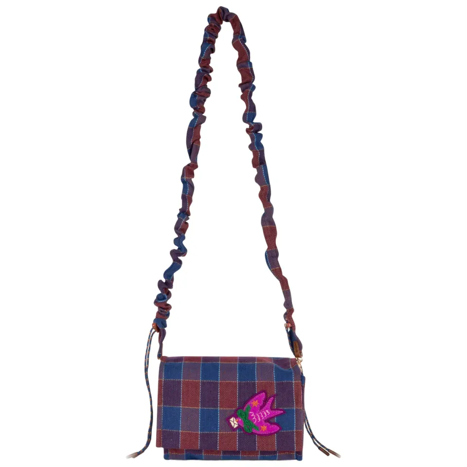 Oilily Frankie crossbody tas blauw bordeaux Blauw/donkerrood