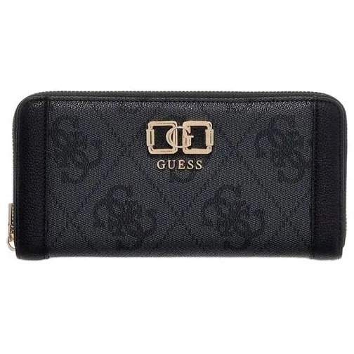 Guess Karnilla Logo portemonnee donkergrijs Coal Logo