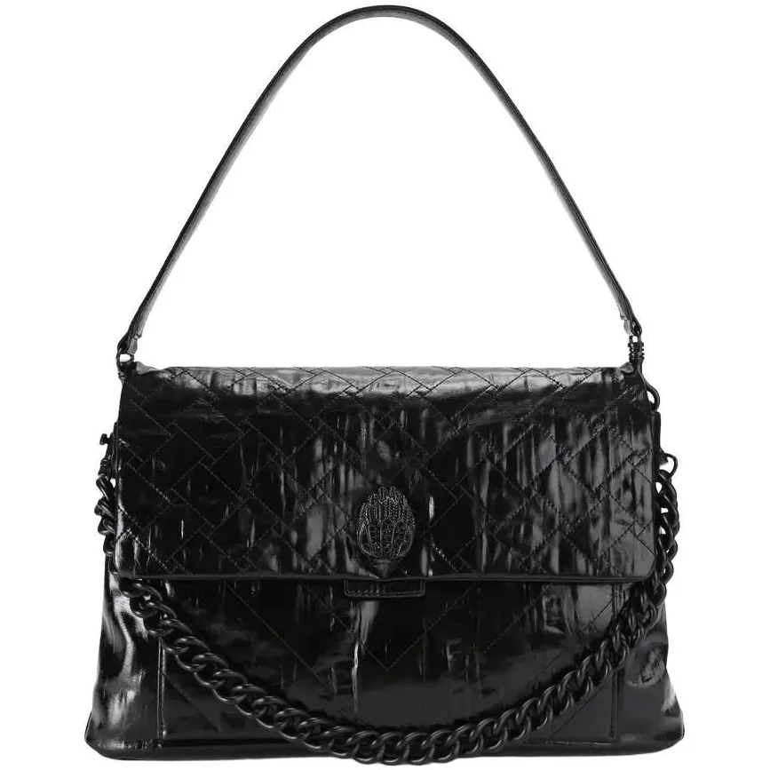 Kurt Geiger leren schoudertas Celia XL zwart