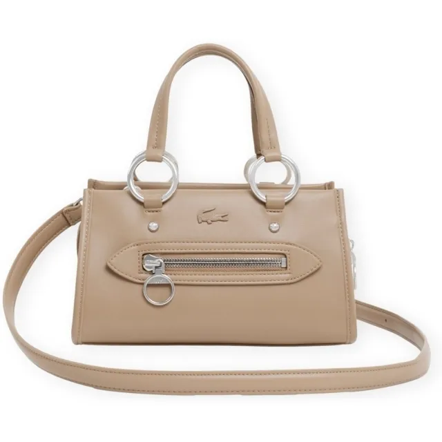 Lacoste Schoudertas Lacoste Small Celys Bag - Viennois Beige