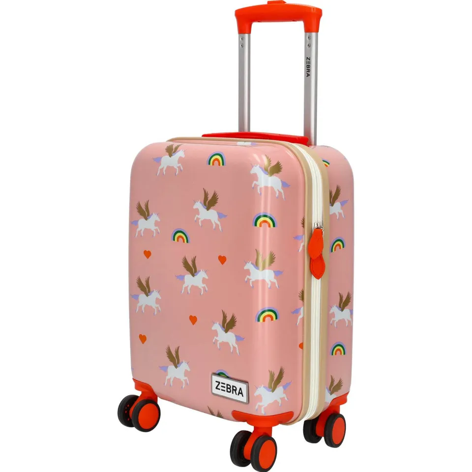 Zebra Trends Avonturier Kinder Koffer - Vakantie - ABS - 4 wielen - Handbagage Trolley - Eenhoorn - Roze, foto 5