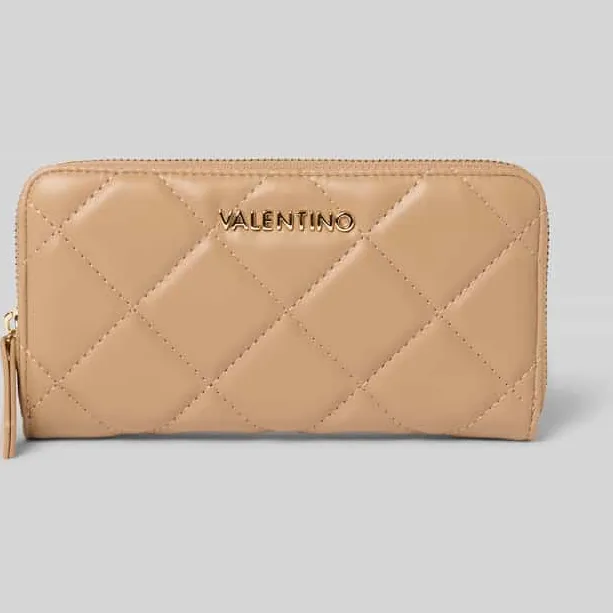 Valentino Portemonnee met Labeldetail Model 'OCARINA' Beige