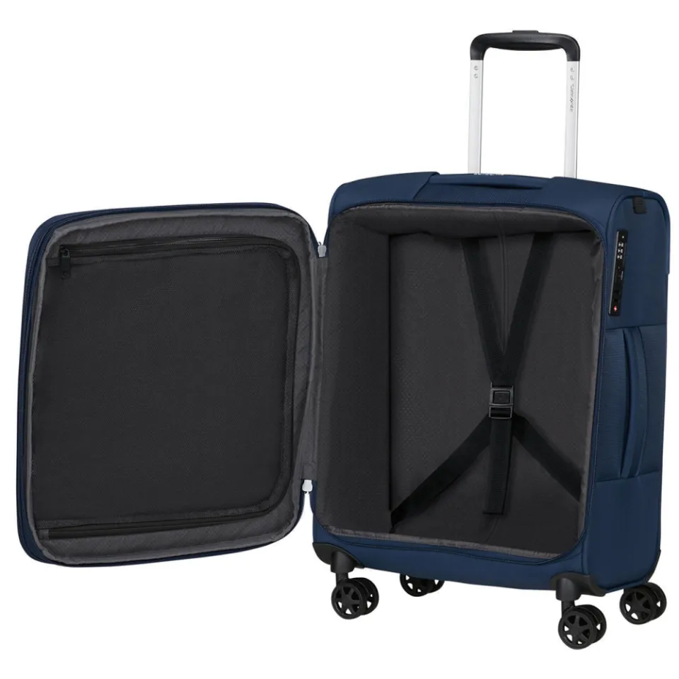 Samsonite GoTwist Spinner handbagagekoffer donkerblauw, foto 3