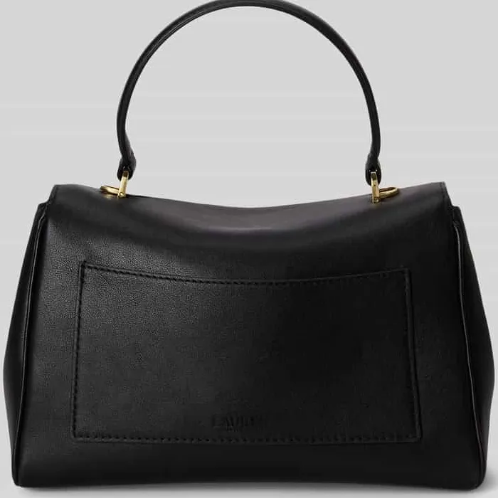 Lauren Ralph Lauren Farrah soft satchel small handtas zwart, foto 3