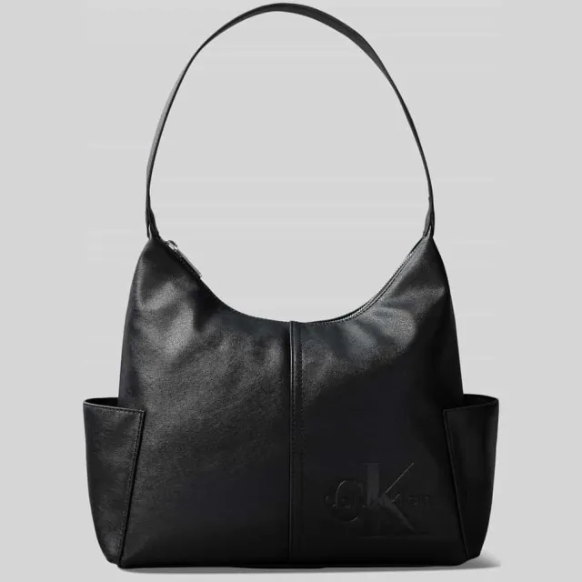 Calvin Klein Handtas met ritssluiting en zijzakken zwart, foto 2