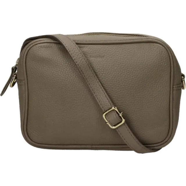 Dstrct Kleine Schoudertas / Crossbody Tas Dames - Leer - Floater Field - Taupe