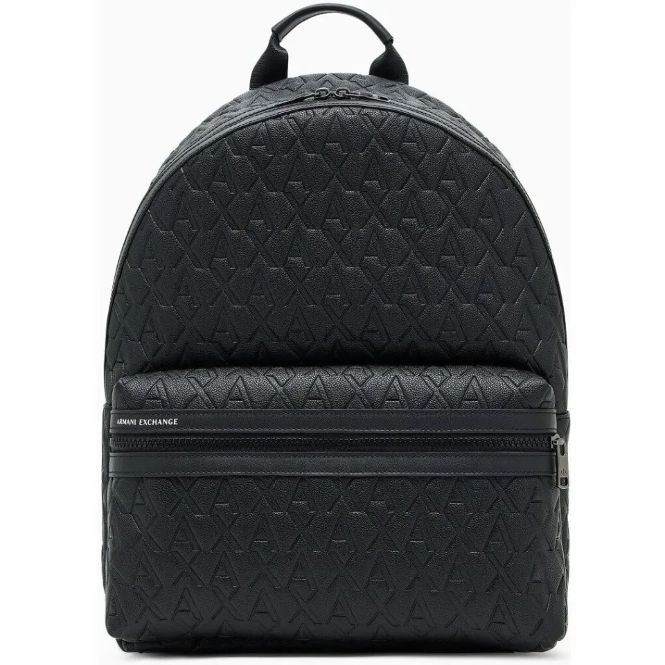 Armani Exchange Signature rugzak zwart, foto 2