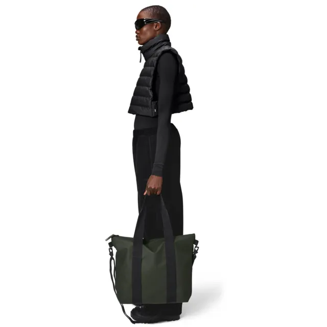 Rains shopper Tote Bag Mini kaki Groen