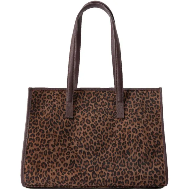 Sissy-Boy shopper met luipaardprint bruin