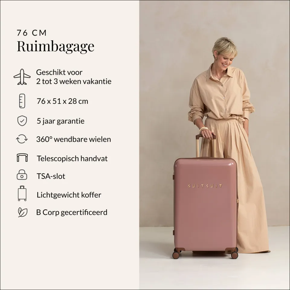 SUITSUIT Fab Seventies koffer old rose 76 cm, foto 5