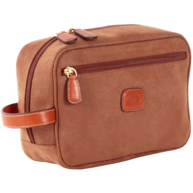 Bric's Life toilettas bruin Camel