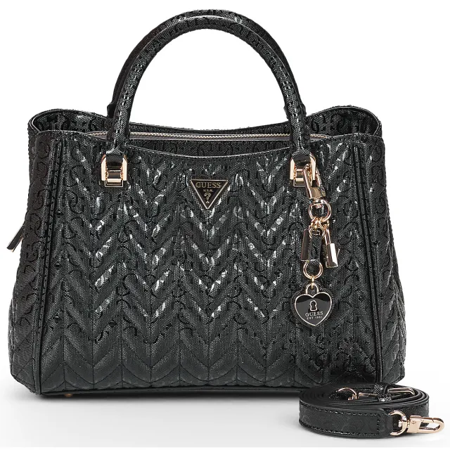 Guess Stacey Satchel handtas zwart
