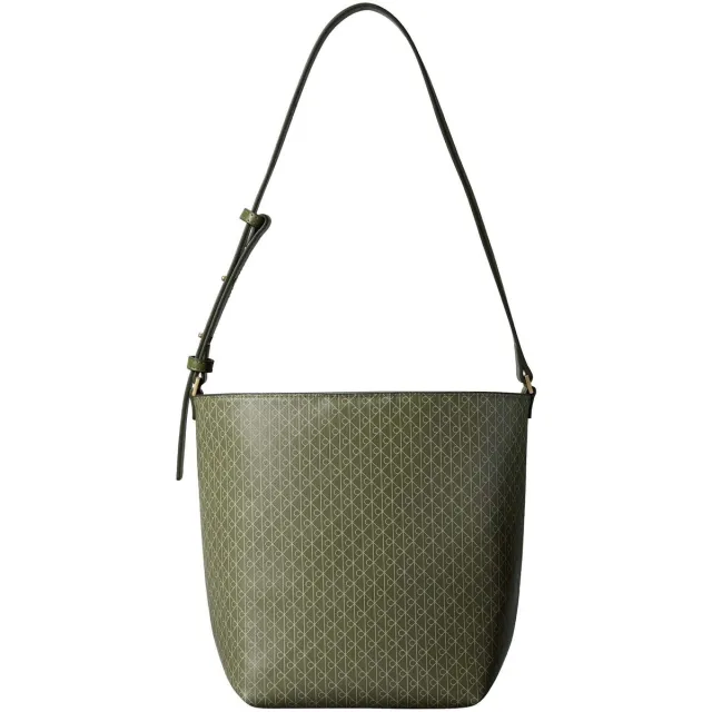 Calvin Klein Emblem Aop Medium Bucket groen