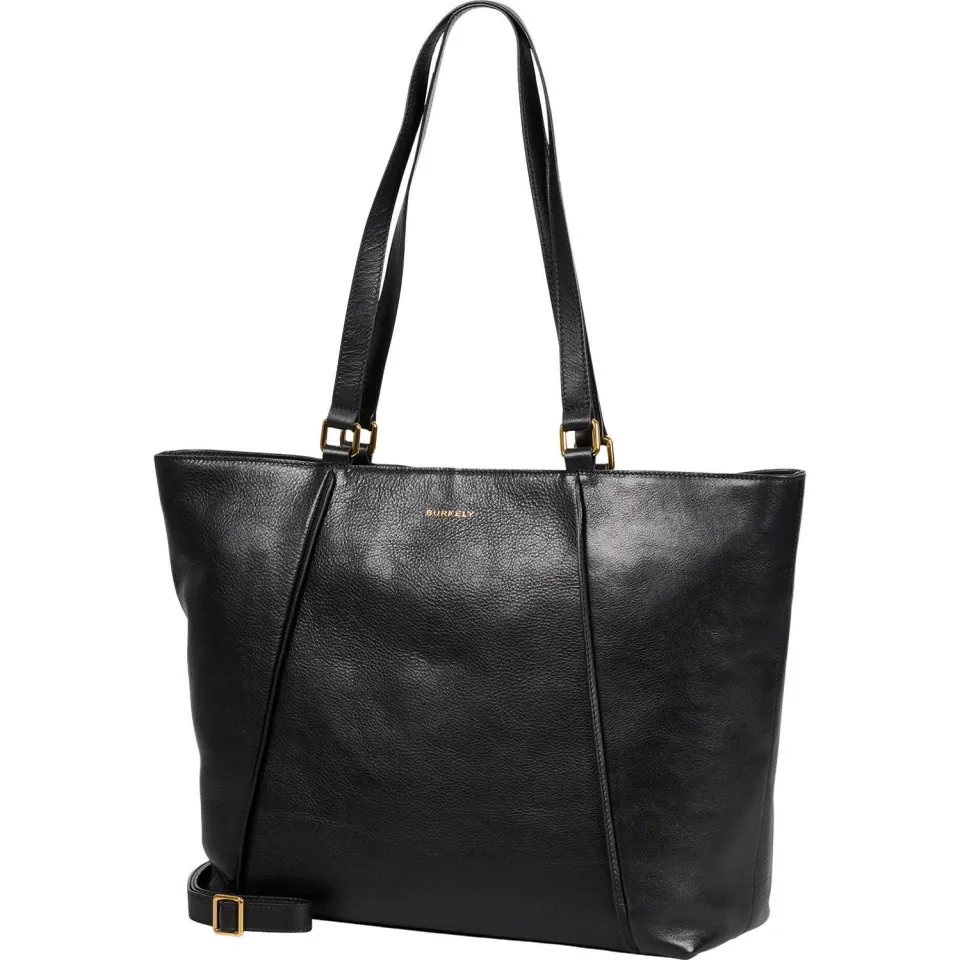 Burkely 15.6 inch leren shopper Fine Florence zwart, foto 2