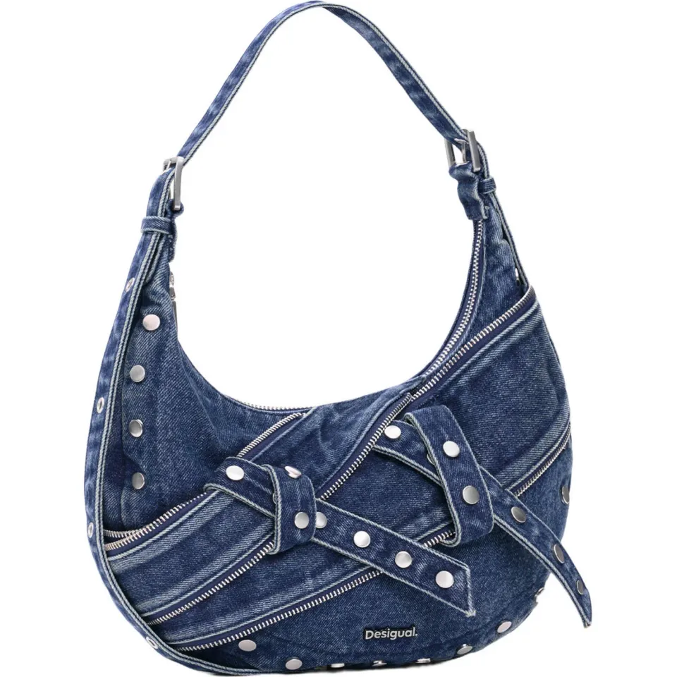 Desigual Centella denim schoudertas blauw, foto 4