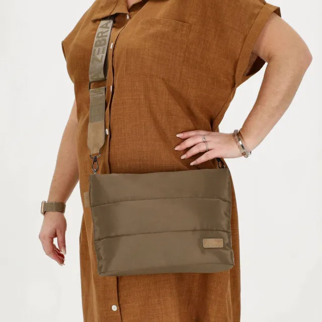 Zebra Trends gewatteerde crossbody tas Elske taupe, foto 5