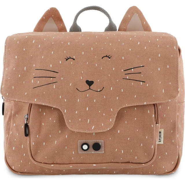 Trixie Boekentas - Mrs. Cat - Schooltas voor Kind - School tas Waterafstotend - Voor Jongens en Meisjes - Rugtas voor Basisschool - Roze