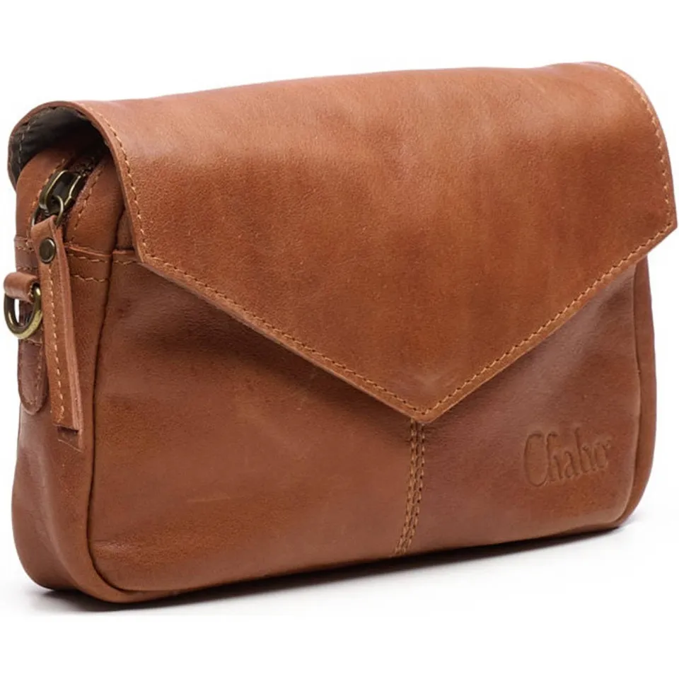 Chabo Bags leren crossbody tas Rio Romy Plain camel, foto 3