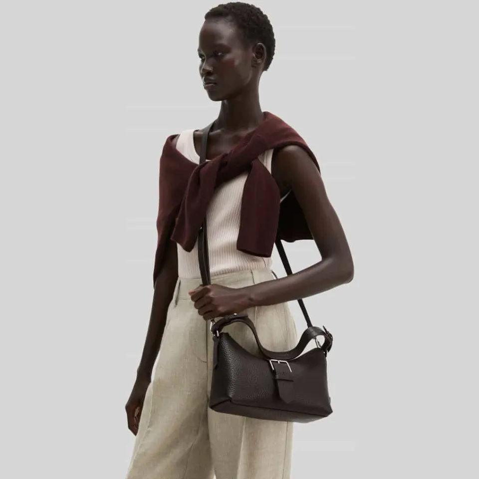 Marc O'Polo Binna crossbody schoudertas burnt coffee, foto 3