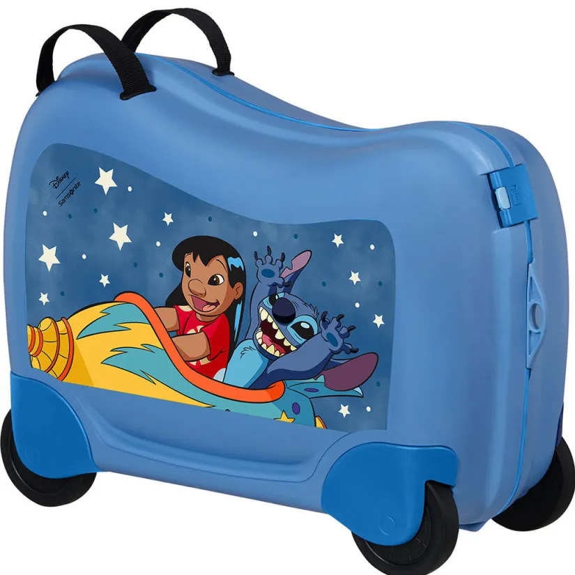Samsonite Dream2Go Disney Ride-On Stitch kinderkoffer blauw, foto 3
