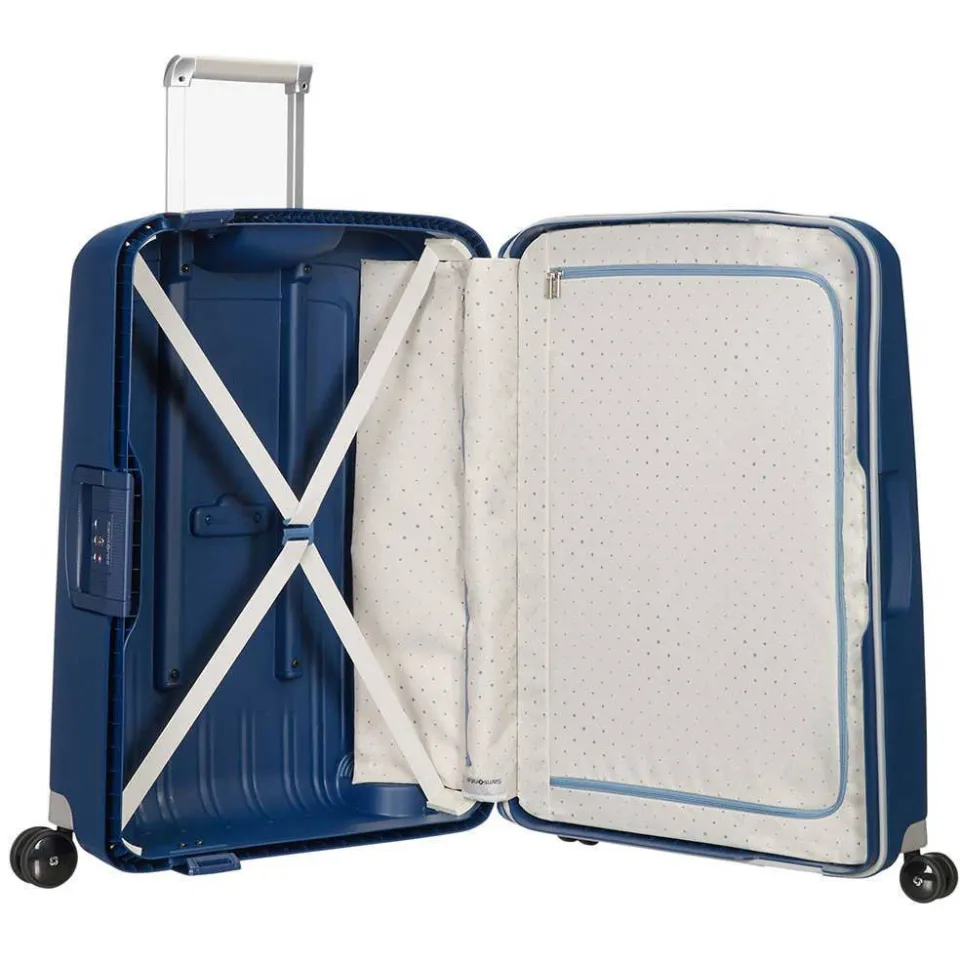 Samsonite S'Cure spinner 75 koffer donkerblauw, foto 3