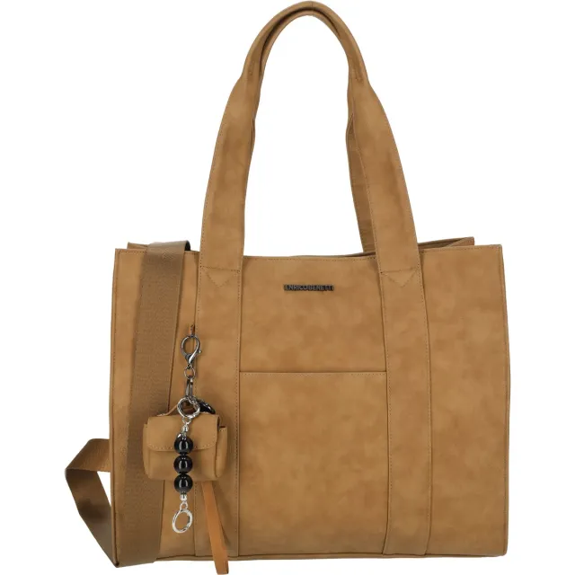 Enrico Benetti Taylor Schoudertas met 15 inch Laptopvak - Laptoptas - Camel