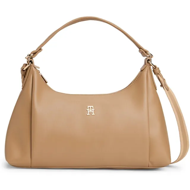 Tommy Hilfiger Essential schoudertas bruin